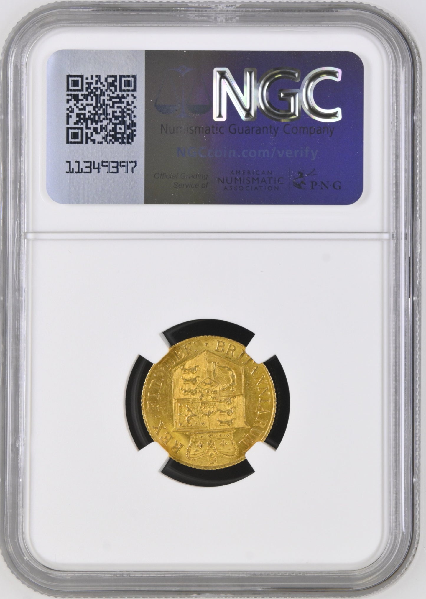 George III 1820 Shield Half Sovereign MS62