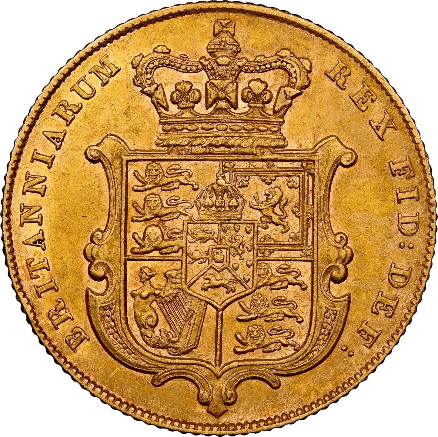 George IV 1827 Bare Head Full Sovereign