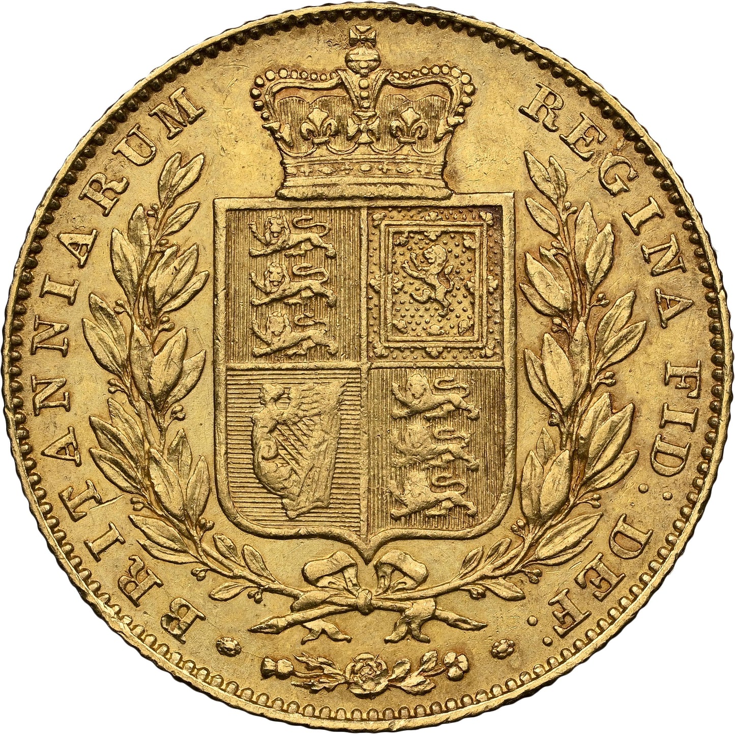 Victoria 1838 Shield Back Full Sovereign