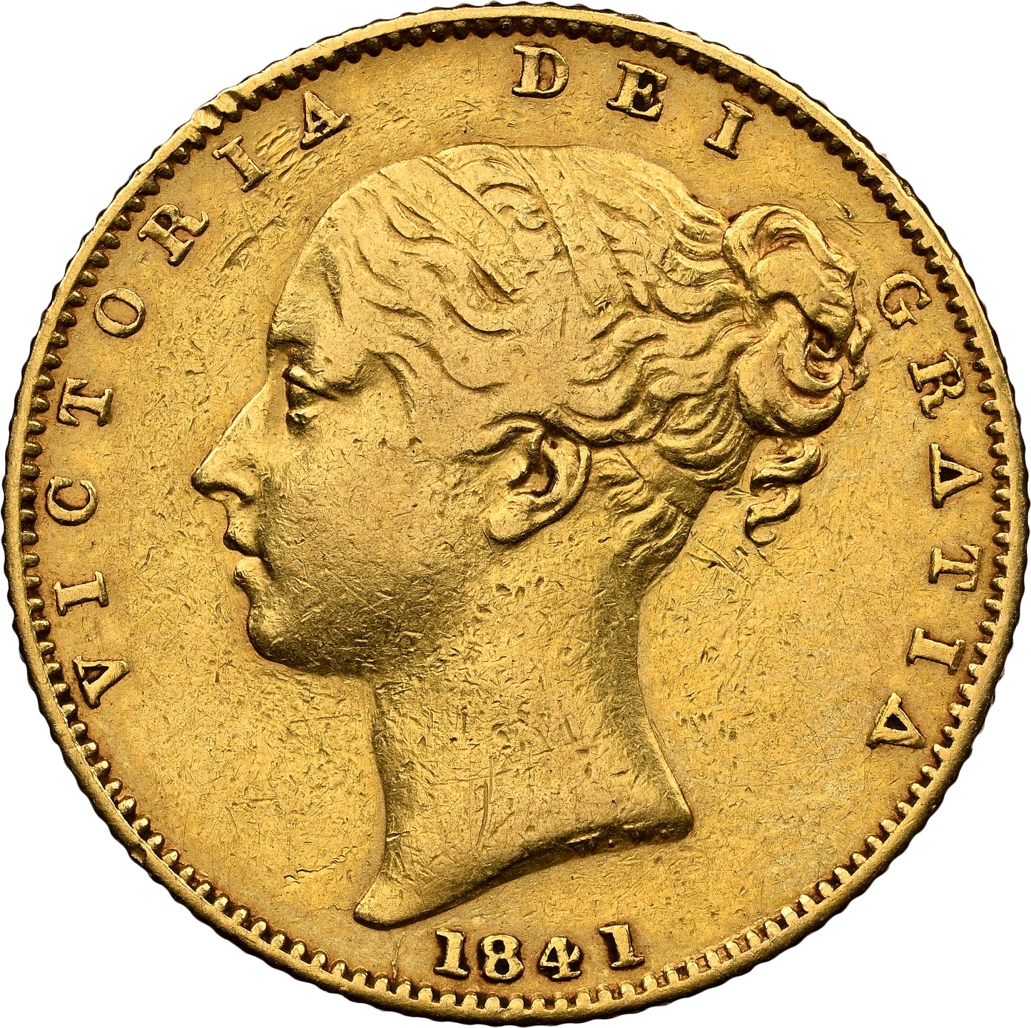 Victoria 1841 Young Head Full Sovereign