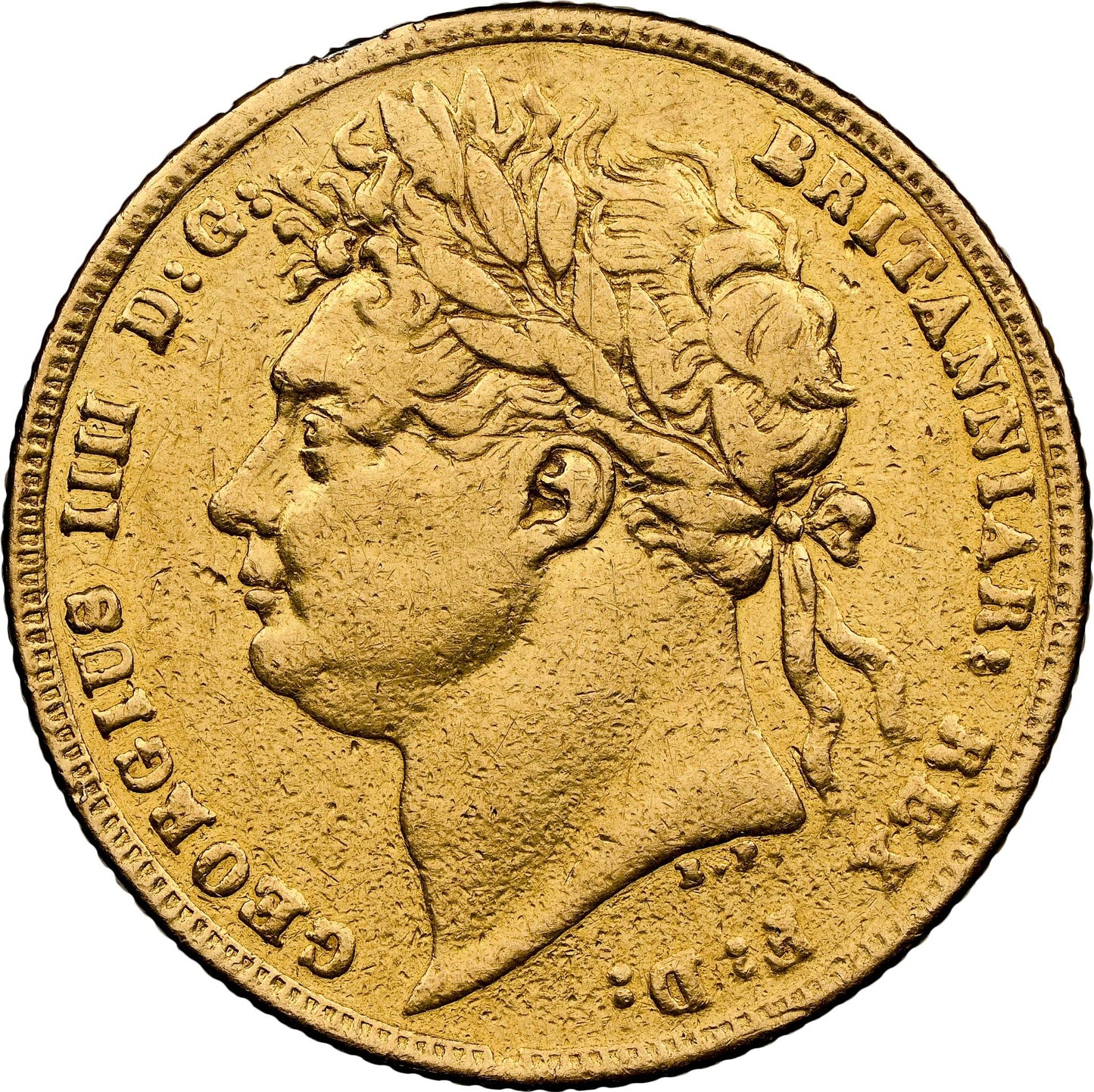 George IIII 1821 Laureate Head Full Sovereign