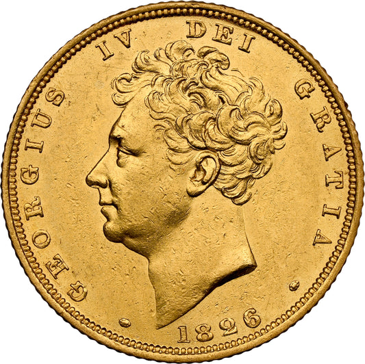 George IV 1826 Bare Head Full Sovereign