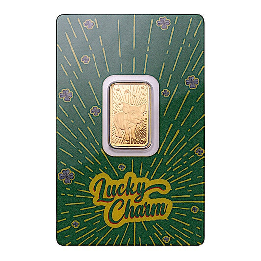 Lucky Charm Pig – 5g .999 Pure Gold Bar (Good Fortune Edition Collectible)