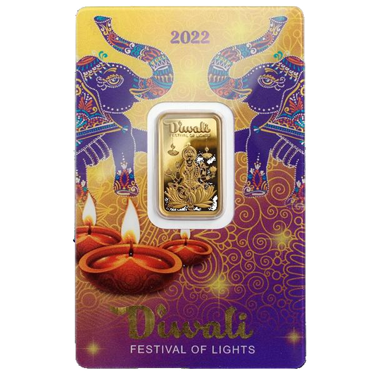 Diwali 2022 – 5g .999 Pure Gold Bar (Lakshmi Festival of Lights Edition)