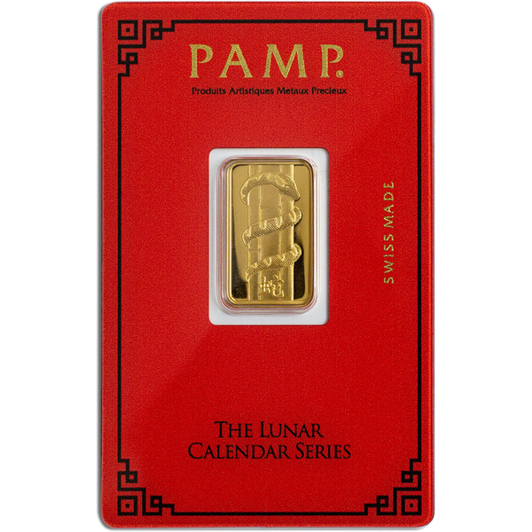 Year of the Snake – 5g .9999 Pure Gold Bar (Lunar Calendar Limited Edition)