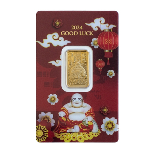 2024 Good Luck – 5g .999 Pure Gold Bar (Limited Edition Lunar Charm)