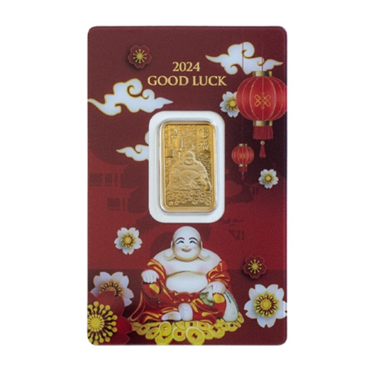 2024 Good Luck – 5g .999 Pure Gold Bar (Limited Edition Lunar Charm)