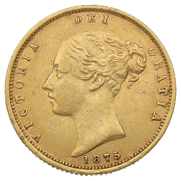 Victorian Shield back Half Sovereign