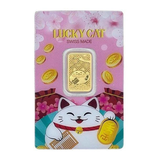Lucky Cat – 5g .999 Pure Gold Bar (Swiss Made Prosperity Edition)