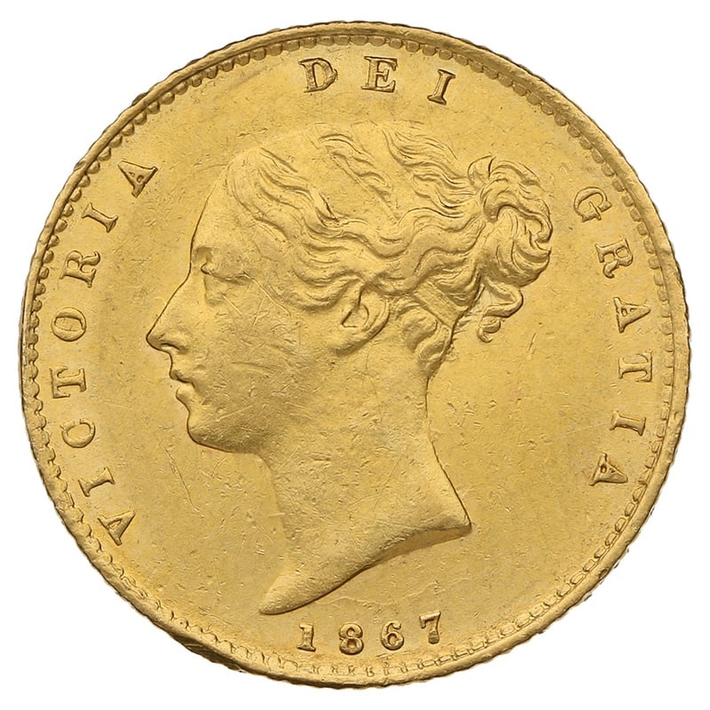 Victoria Young Head Half Sovereign